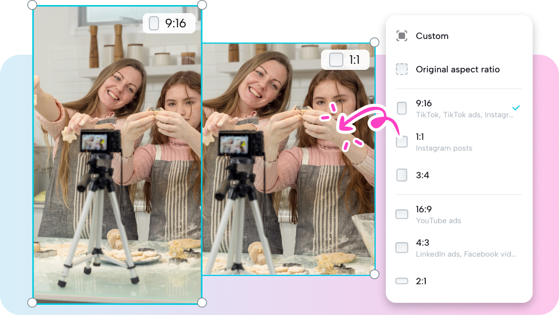 Seamless integration for Instagram stories